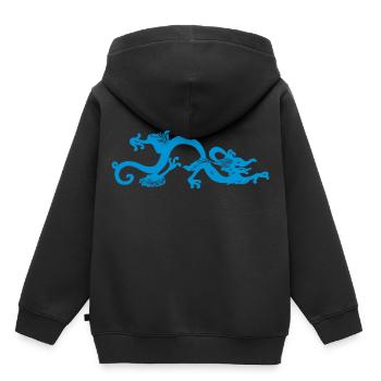 Chinese dragon - Kids Premium Organic Hoodie - black - Back - AI Model Kid Male (0cm)