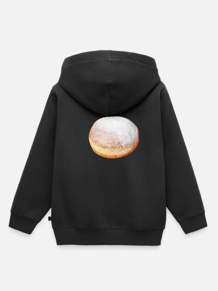 Faschingskrapfen - Kinder Premium Organic Hoodie - Schwarz