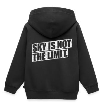 Le ciel n'est pas la limite - Sweat Premium à capuche enfant bio - noir - Dos - AI Model Kid Male (0cm)