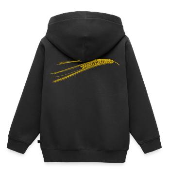 cereals corn cereal wheat wheat veggie gemuese v - Kids Premium Organic Hoodie - black - Back - AI Model Kid Male (0cm)