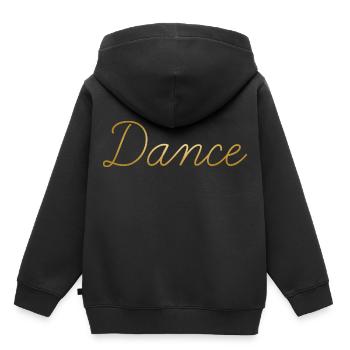 Dance gold - Sweat Premium à capuche enfant bio - noir - Dos - AI Model Kid Male (0cm)