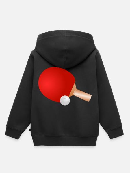 Tischtennisschläger - Kinder Premium Organic Hoodie - Schwarz
