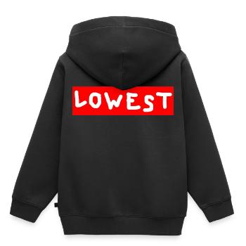 Mode le plus bas contre - Sweat Premium à capuche enfant bio - noir - Dos - AI Model Kid Male (0cm)