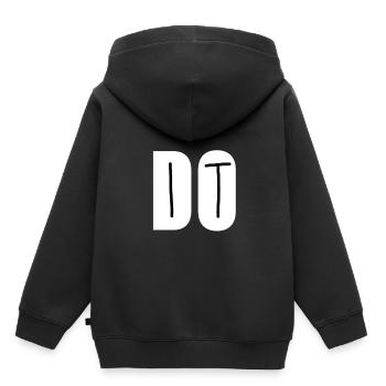 DO IT - Kinder Premium Organic Hoodie - Schwarz - Hinten - AI Model Kid Male (0cm)