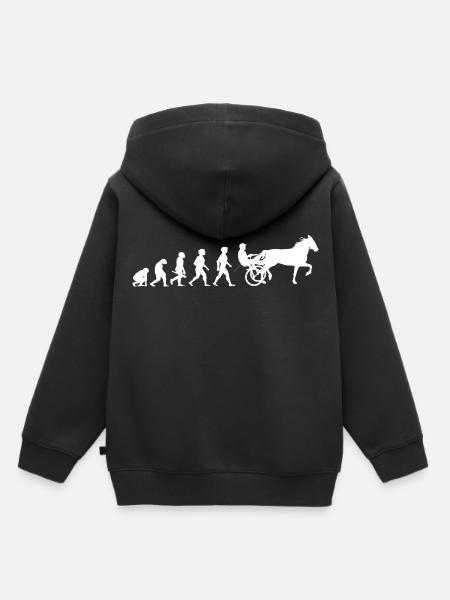 Evolution trot racing horse racing horses - Kids Premium Organic Hoodie - black