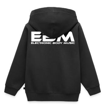 EBM Electronic Body Music - Kinder Premium Organic Hoodie - Schwarz - Hinten - AI Model Kid Male (0cm)