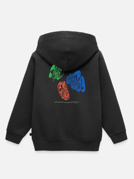 Abstract design Nacho dips - Kinder Premium Organic Hoodie - Schwarz