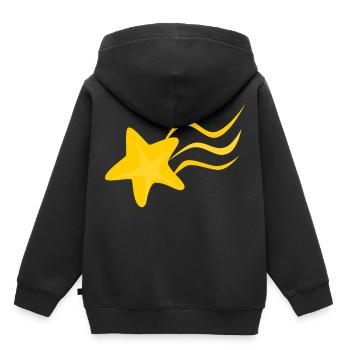 shooting star - Kids Premium Organic Hoodie - black - Back - AI Model Kid Male (0cm)