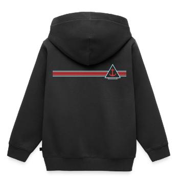 ancre - Sweat Premium à capuche enfant bio - noir - Dos - AI Model Kid Male (0cm)