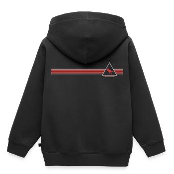 T-Rex - Sweat Premium à capuche enfant bio - noir - Dos - AI Model Kid Male (0cm)