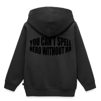 You Can't Spell Hero Without Hr 8 - Kids Premium Organic Hoodie - black - Back - AI Model Kid Male (0cm)