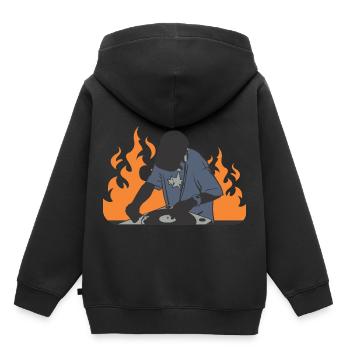 Deejay - Sweat Premium à capuche enfant bio - noir - Dos - AI Model Kid Male (0cm)