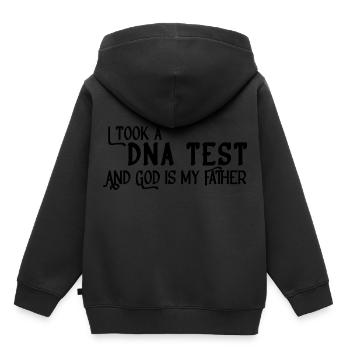 I Took A DNA Test And God Is My Father 10 - Kinder Premium Organic Hoodie - Schwarz - Hinten - AI Model Kid Male (0cm)