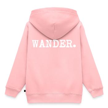 marche - Sweat Premium à capuche enfant bio - rose - Dos - AI Model Kid Female (0cm)