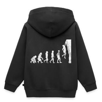 grimper grimpeur cadeau bouldering bouldering - Sweat Premium à capuche enfant bio - noir - Dos - AI Model Kid Male (0cm)