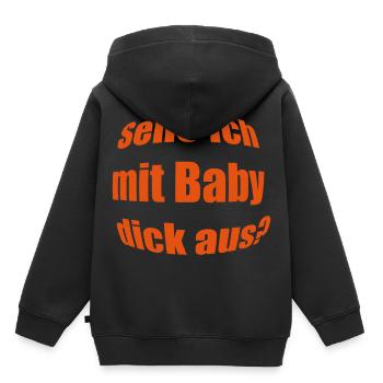 2541614 14596745 babybauch - Kinder Premium Organic Hoodie - Schwarz - Hinten - AI Model Kid Male (0cm)