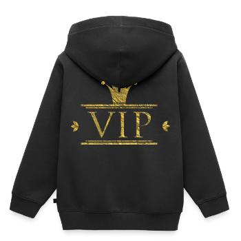 VIP Geschenk - Sweat Premium à capuche enfant bio - noir - Dos - AI Model Kid Male (0cm)