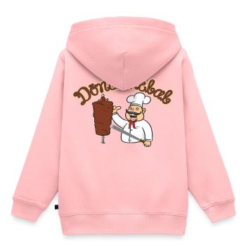 Doner kebab - Kids Premium Organic Hoodie - rose - Back - AI Model Kid Female (0cm)