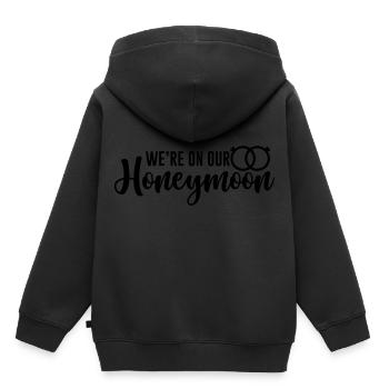 We're On Our Honeymoon 2 - Kids Premium Organic Hoodie - black - Back - AI Model Kid Male (0cm)