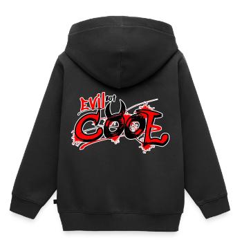 lustiger Spruch für Männer & Frauen - Krampus GAG - Kinder Premium Organic Hoodie - Schwarz - Hinten - AI Model Kid Male (0cm)