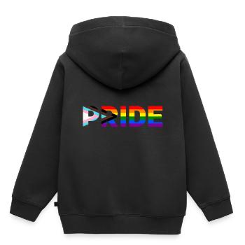 Pride - Kinder Premium Organic Hoodie - Schwarz - Hinten - AI Model Kid Male (0cm)