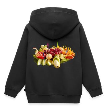 fruit délicieux - Sweat Premium à capuche enfant bio - noir - Dos - AI Model Kid Male (0cm)