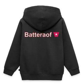 Batteraof W - Kids Premium Organic Hoodie - black - Back - AI Model Kid Male (0cm)