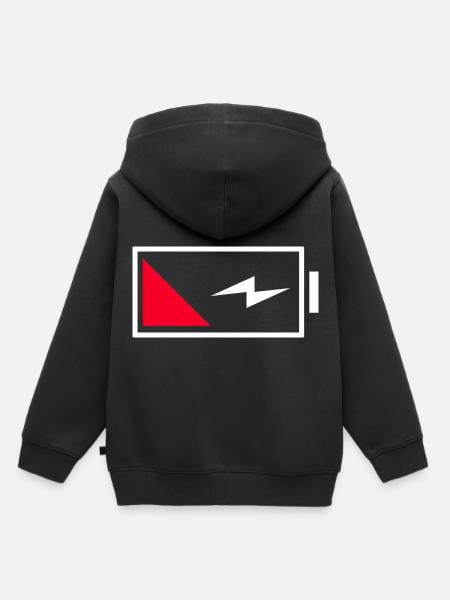 Batterie - Kinder Premium Organic Hoodie - Schwarz