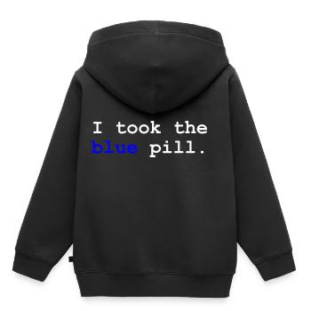 Nerd geek nerdy gift gift idea matrix - Kids Premium Organic Hoodie - black - Back - AI Model Kid Male (0cm)