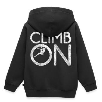 grimper grimpeur cadeau bouldering bouldering - Sweat Premium à capuche enfant bio - noir - Dos - AI Model Kid Male (0cm)
