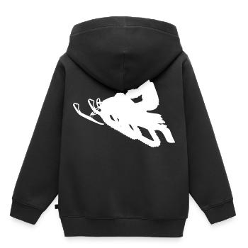 Snowmobile snowmobile snowmobile - Kids Premium Organic Hoodie - black - Back - AI Model Kid Male (0cm)