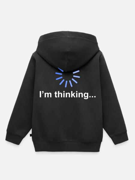 Ordinateur Nerd Computer Science Internet Gamer Gift - Sweat Premium à capuche enfant bio - noir