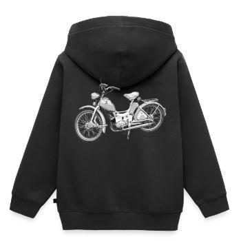 Moped SR2 - Kinder Premium Organic Hoodie - Schwarz - Hinten - AI Model Kid Male (0cm)
