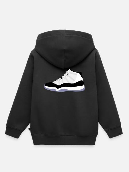 Sneaker - Kinder Premium Organic Hoodie - Schwarz