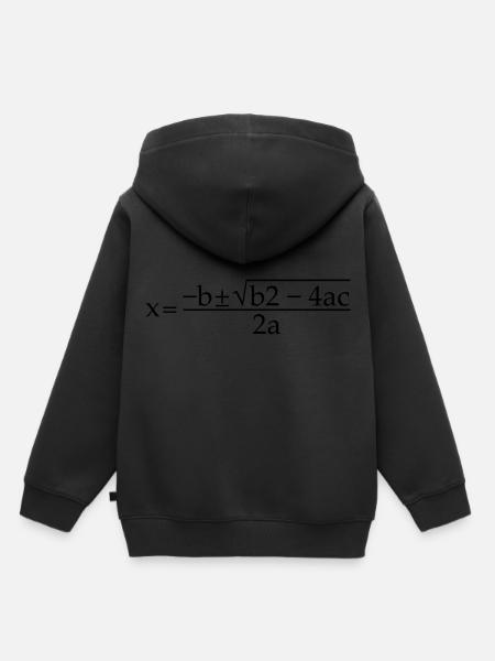 Quadratic Formula For Math Class 12 - Premium børne hættetrøje økologisk - sort