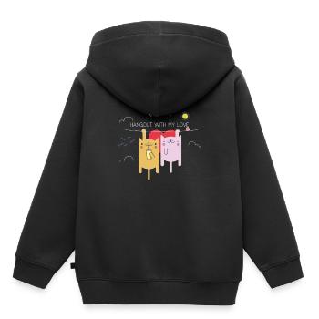 Hangout With My Love - Gift Idea - Kids Premium Organic Hoodie - black - Back - AI Model Kid Male (0cm)