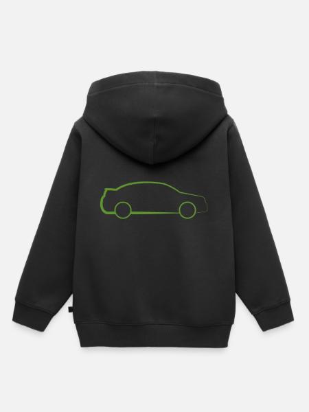 Auto - Kinder Premium Organic Hoodie - Schwarz