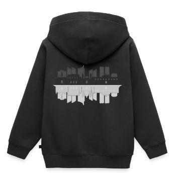 horizon vienna - Sweat Premium à capuche enfant bio - noir - Dos - AI Model Kid Male (0cm)