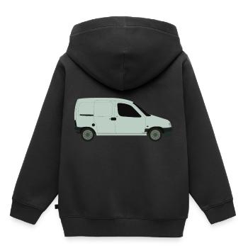 Van - Kids Premium Organic Hoodie - black - Back - AI Model Kid Male (0cm)