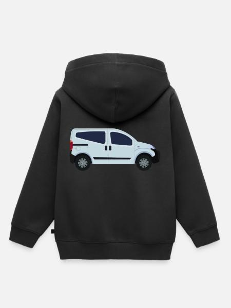 van - Kinder Premium Organic Hoodie - Schwarz