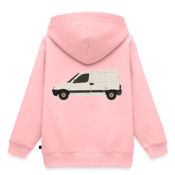 Van - Kids Premium Organic Hoodie - rose - Back - AI Model Kid Female (0cm)
