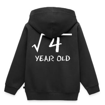 2 Second birthday - Kids Premium Organic Hoodie - black - Back - AI Model Kid Male (0cm)