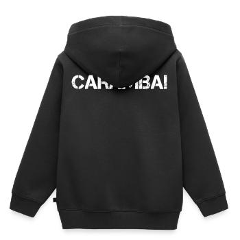 caramba espagnol tonnerre météo boah exclamation - Sweat Premium à capuche enfant bio - noir - Dos - AI Model Kid Male (0cm)