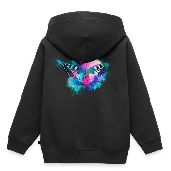 Nature animals colorful - Kids Premium Organic Hoodie - black - Back - AI Model Kid Male (0cm)