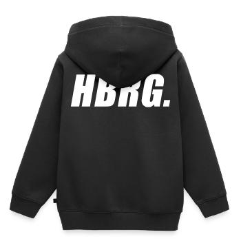 Cool T-shirt de Hambourg - Sweat Premium à capuche enfant bio - noir - Dos - AI Model Kid Male (0cm)