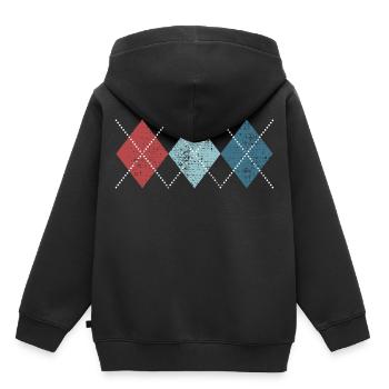 Rockabilly Retro Style - Kinder Premium Organic Hoodie - Schwarz - Hinten - AI Model Kid Male (0cm)