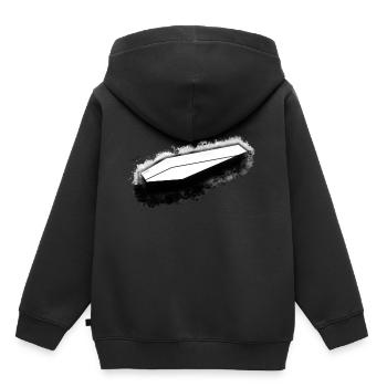 Cercueil Dracula lumineux - Sweat Premium à capuche enfant bio - noir - Dos - AI Model Kid Male (0cm)