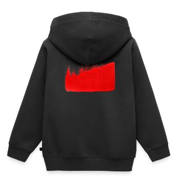 Couleur rouge - Sweat Premium à capuche enfant bio - noir - Dos - AI Model Kid Male (0cm)
