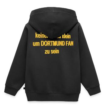Dortmund - Kinder Premium Organic Hoodie - Schwarz - Hinten - AI Model Kid Male (0cm)