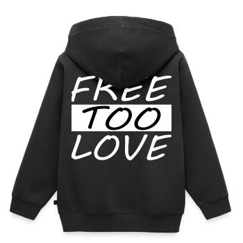 Libre d’aimer - Sweat Premium à capuche enfant bio - noir - Dos - AI Model Kid Male (0cm)